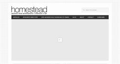 Desktop Screenshot of homesteadmag.com